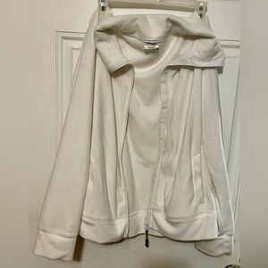Women's White Fleece Jacket
